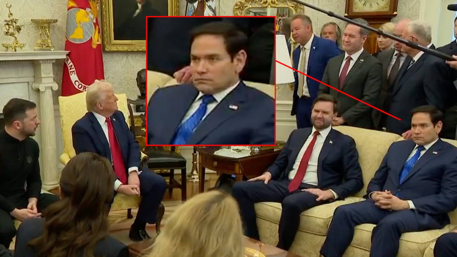 Marcio Rubio goes viral for his demeanor during Oval Office meeting