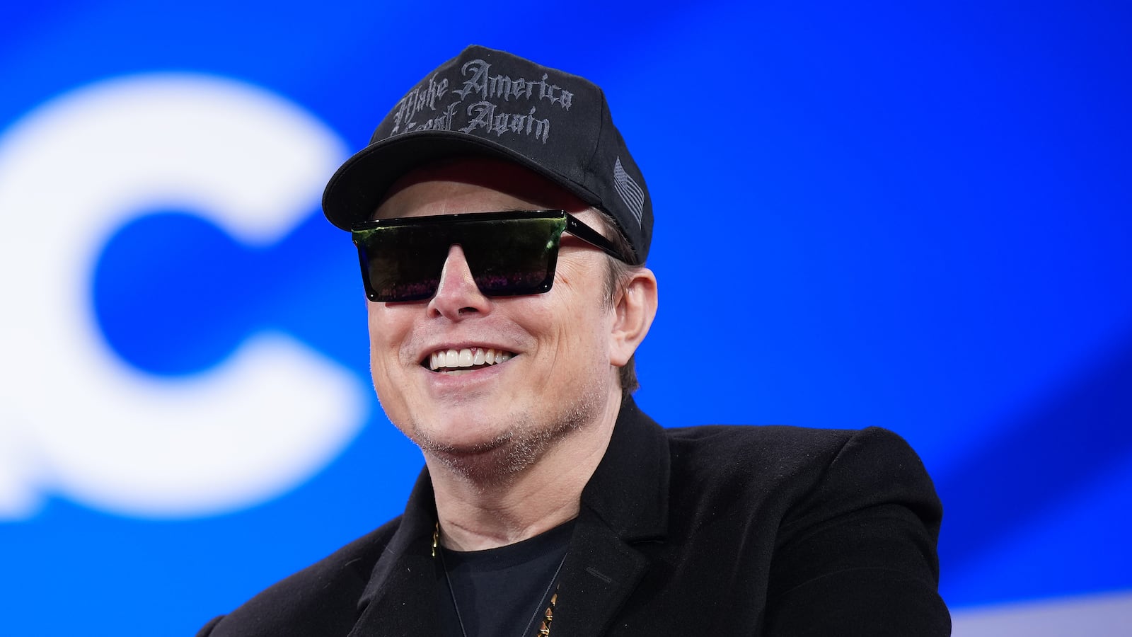 Elon Musk speaks at the Conservative Political Action Conference.