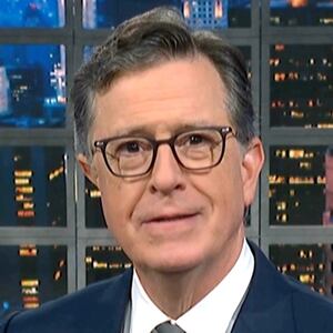 The Late Show with Stephen Colbert, Colbert talking about Trump