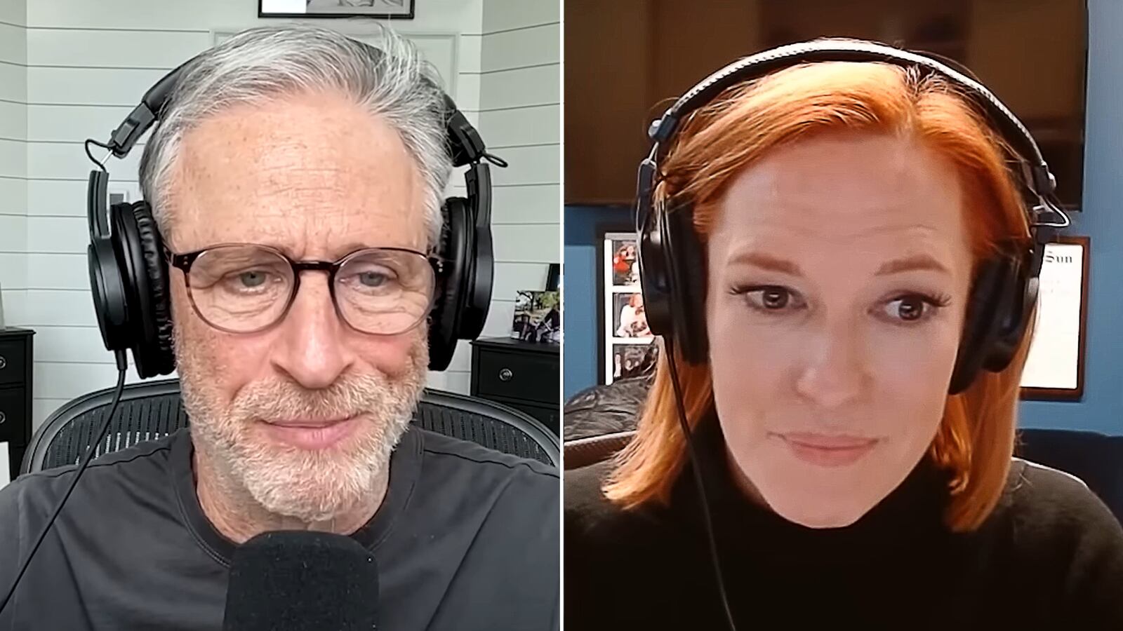 Jon Stewart and Jen Penski