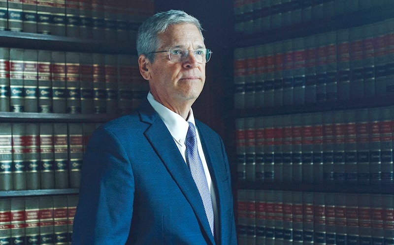 Portrait of Rhode Island chief federal judge John McConnell.
