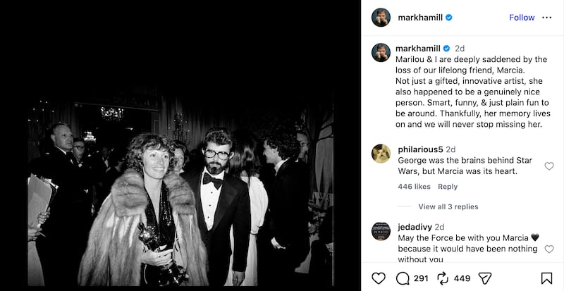 hamill on marcia lucas