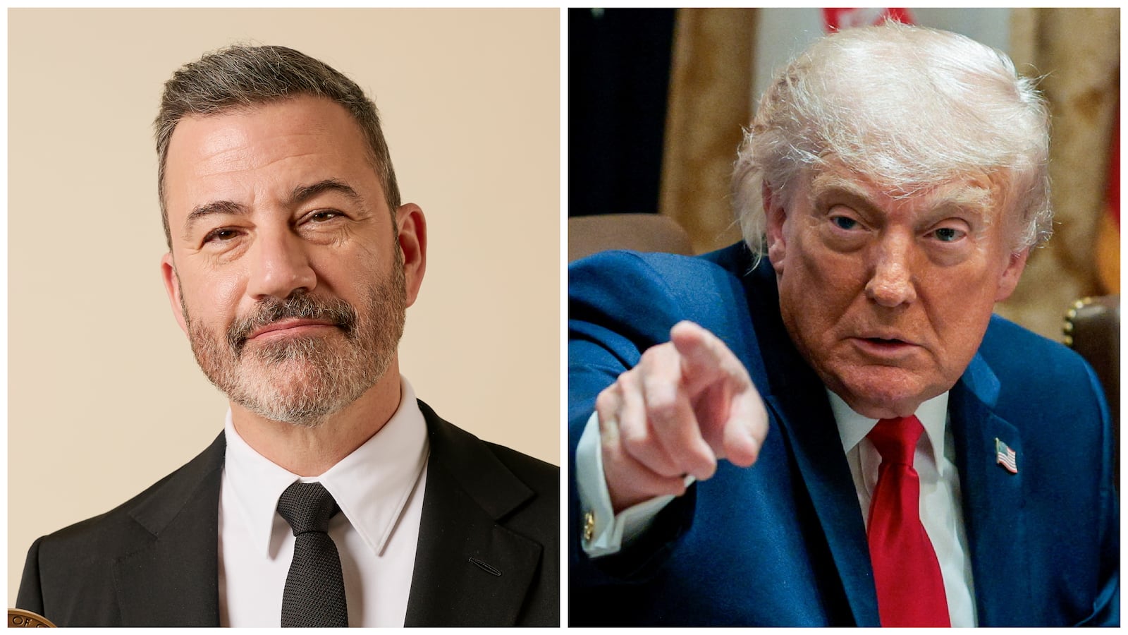 Jimmy Kimmel and Donald Trump
