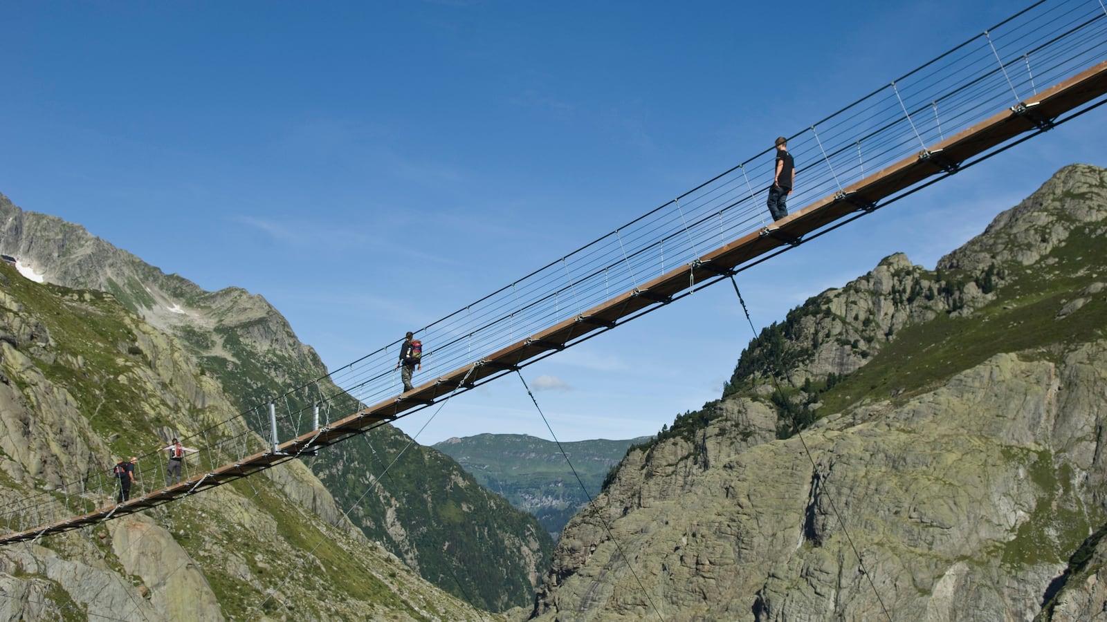 Trift suspension bridge.