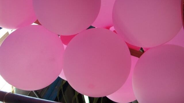 Pink balloons