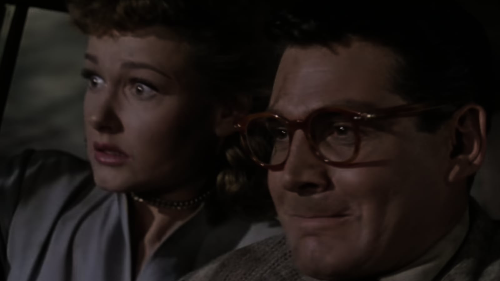 Ann Robinson and Gene Barry in 'War of the Worlds'