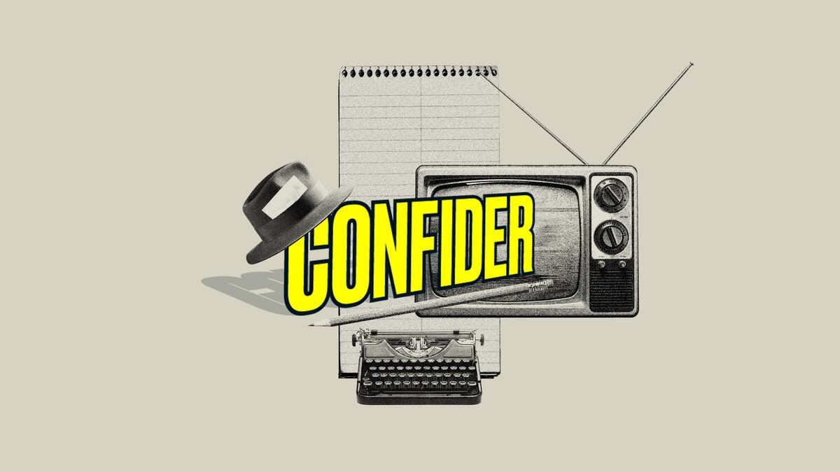 Confider logo illustrated on an off-white background.