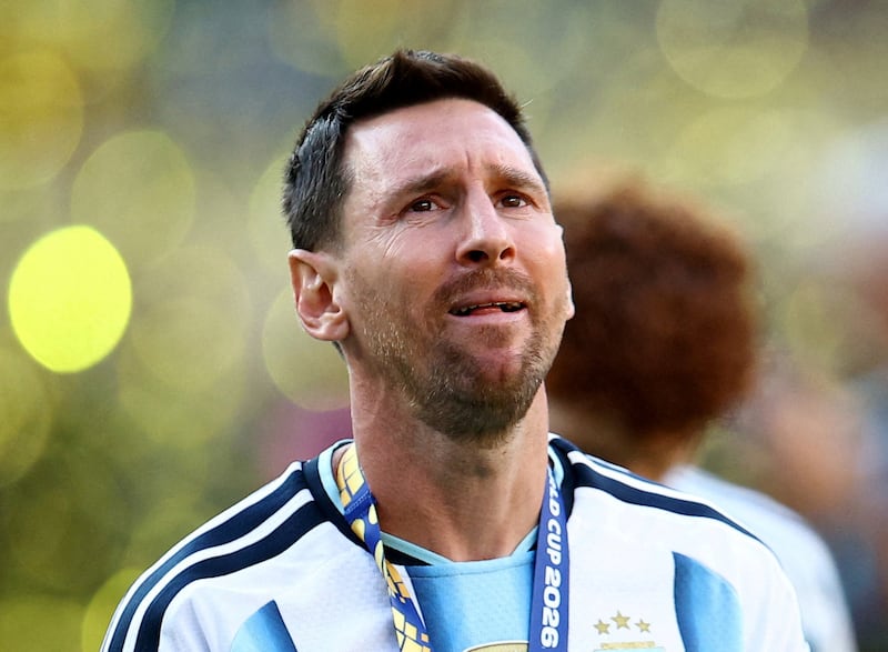 Soccer Football - FIFA World Cup 2026 - Final - Spain v Argentina - New York/New Jersey Stadium, East Rutherford, New Jersey, U.S. - July 19, 2026 Argentina's Lionel Messi looks dejected after losing the World Cup final  REUTERS/Agustin Marcarian