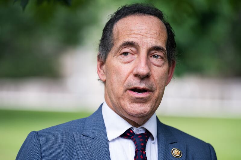 Rep. Jamie Raskin, D-Md. at Spirit of Justice Park on Wednesday, July 9, 2025.