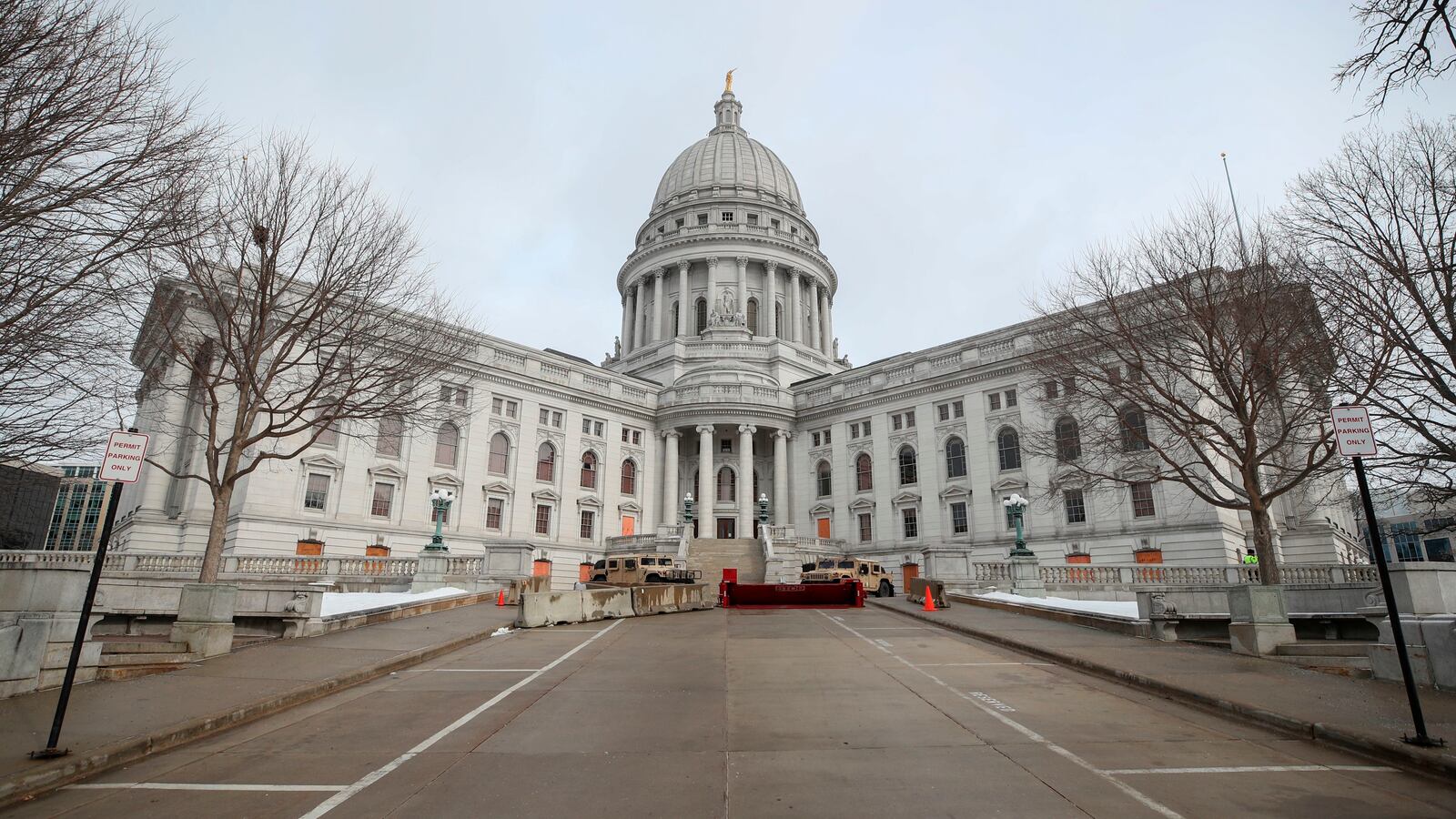 The State Capitol in Madison, Wisconsin.