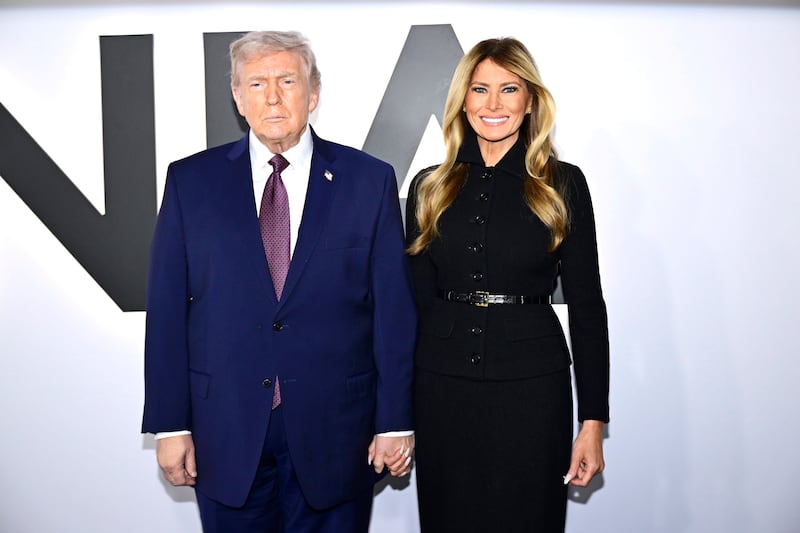Donald Trump and Melania Trump.