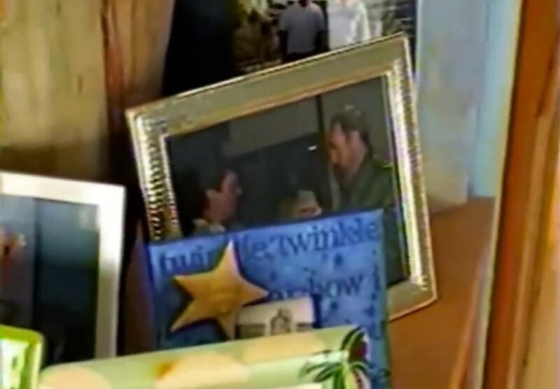 Still showing phot of Ghislaine Maxwell meeting Fidel Castro