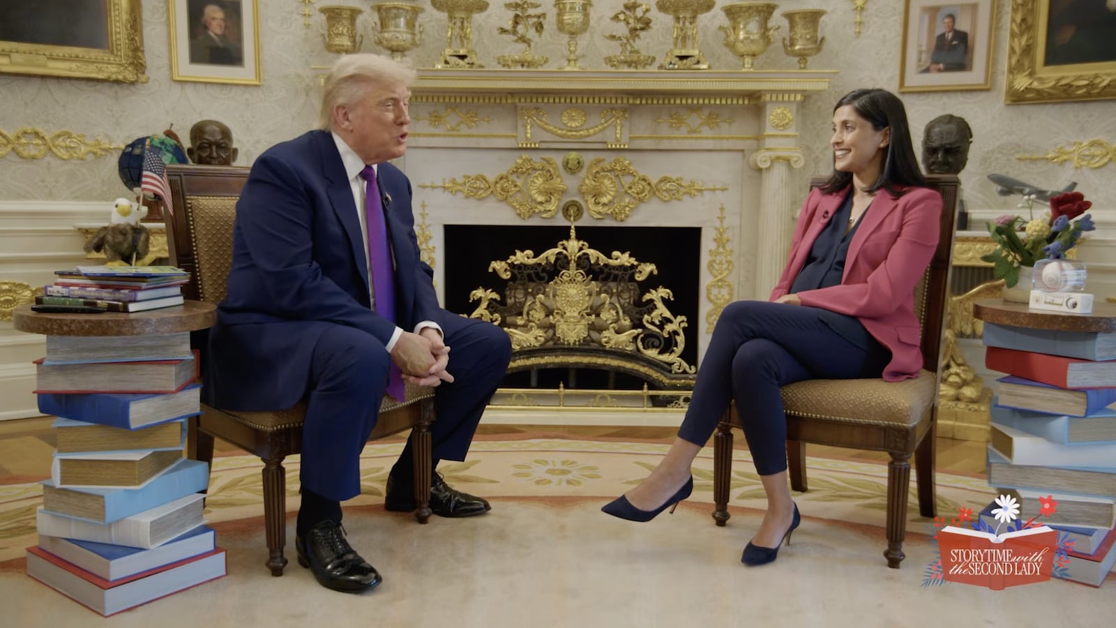 Donald Trump was invited to read a book to children for Usha Vance's 'Story Time With the Second Lady.'