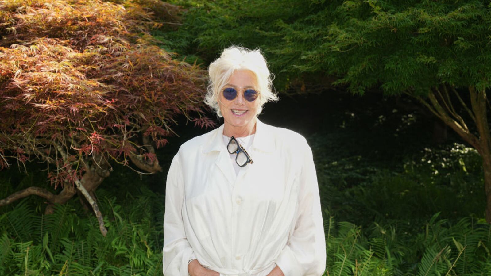 Deborra-Lee Furness at the Louis Vuitton Hamptons Garden Party on July 20, 2024