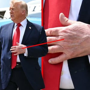 Donald Trump's hands on June 5, 2026.