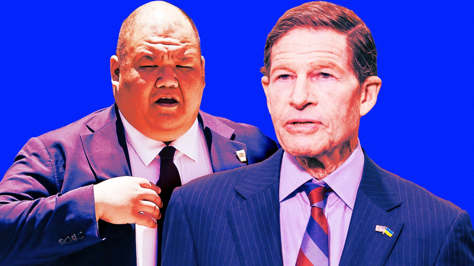 Steven Cheung and Richard Blumenthal.