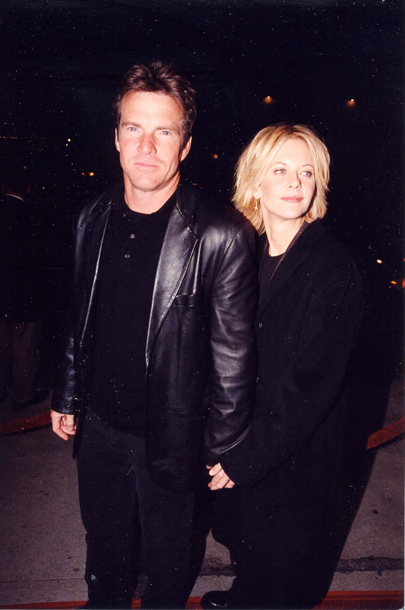Dennis Quaid and Meg Ryan in Los Angeles, 1998.