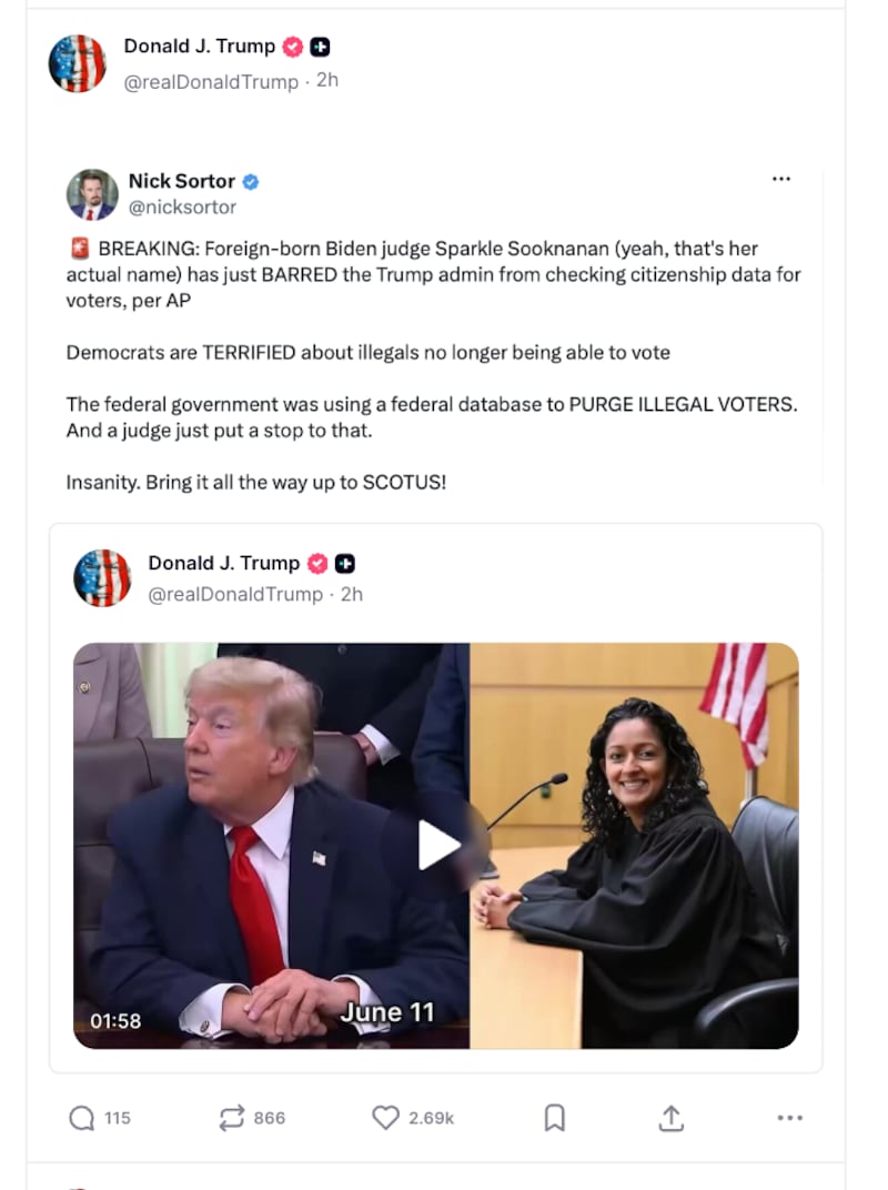 @realDonaldTrump/ TruthSocial