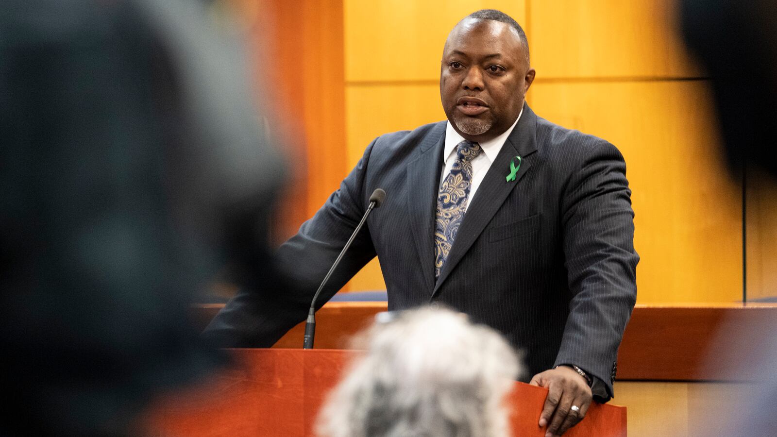 Newport News Superintendent George Parker answers questions regarding a teacher being shot by an armed 6-year-old at Richneck Elementary during a press conference at the Newport News Public Schools Administration Building.