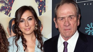 HOLLYWOOD, CA - DECEMBER 07: Actor Tommy Lee Jones poses with wife photographer Dawn Laurel-Jones (L) and his daughter Victoria Jones (C) at the premiere of Broad Green Pictures' "Just Getting Started" at ArcLight Hollywood on December 7, 2017 in Hollywood, California. (Photo by David Livingston/Getty Images)