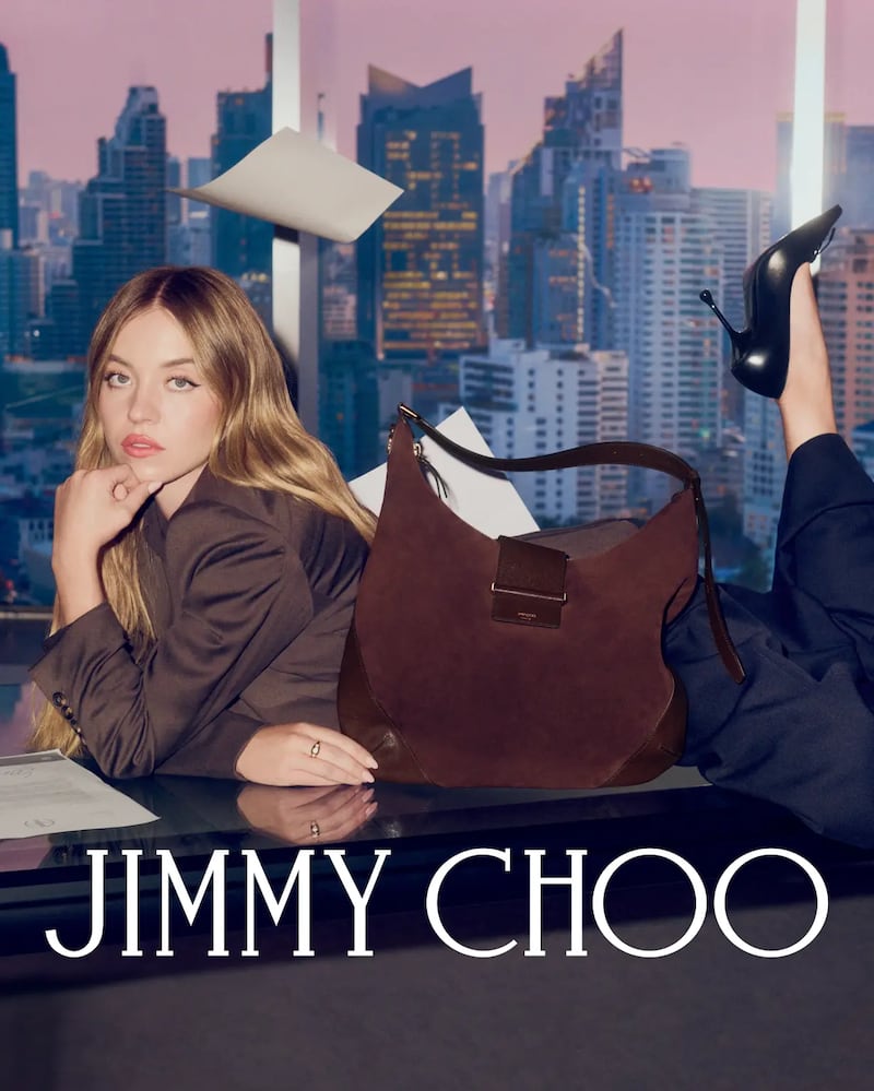 Sydney Sweeney for Jimmy Choo.