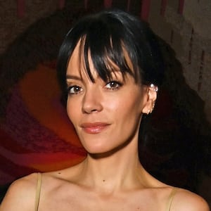 Lily Allen attends the Lily Allen x Perfect "West End Girl" album launch dinner in London, England. (