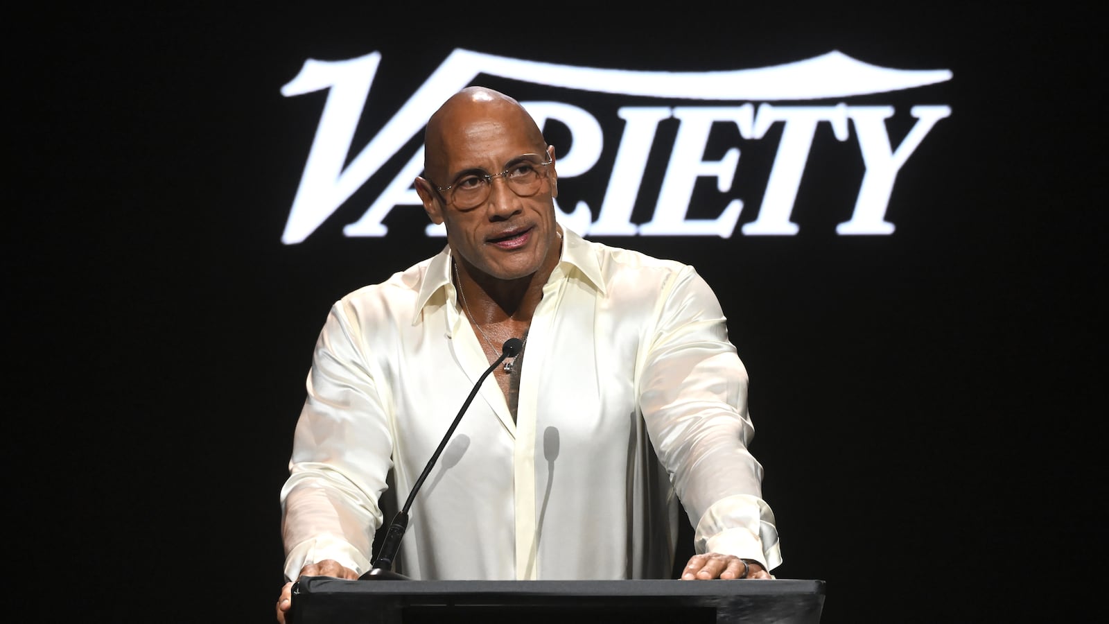 Dwayne Johnson at The 14th Annual Hamilton Behind the Camera Awards Presented by Variety at Avalon Hollywood on November 05, 2025 in Los Angeles, California. (Photo by Michael Buckner/Variety via Getty Images)