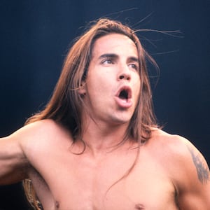 Red Hot Chili Peppers frontman Anthony Kiedis at the Torhout-Werchter Festival in Torhout, Belgium, on April 7, 1992.