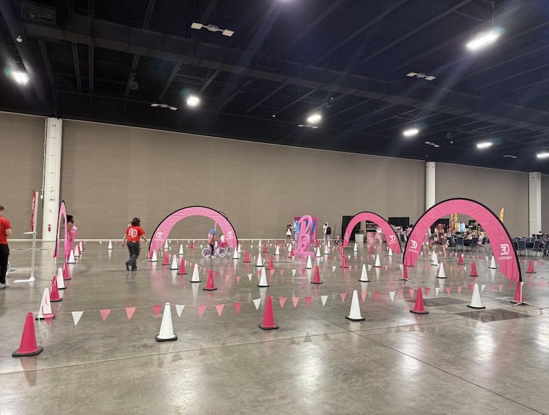 A biking portion of the nightmare Barbie event was not-so-awe-inspiring.