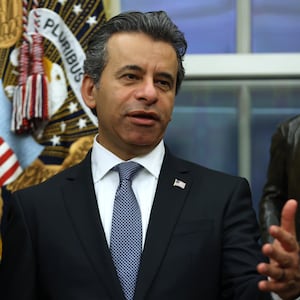 President Donald Trump has reportedly signed off on a plan to fire FDA Commissioner Marty Makary, pictured speaking at the White House in January.