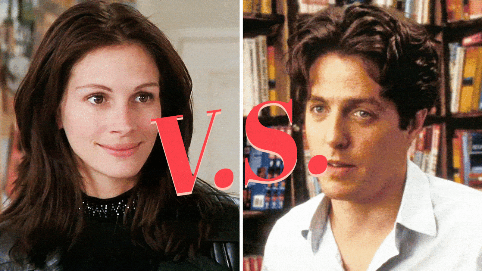 Julia Roberts as Anna Scott and Hugh Grant as William Thacker in Notting Hill (1999)