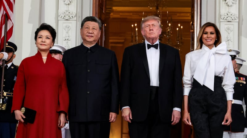 donald trump melania trump xi jinping peng liyuan