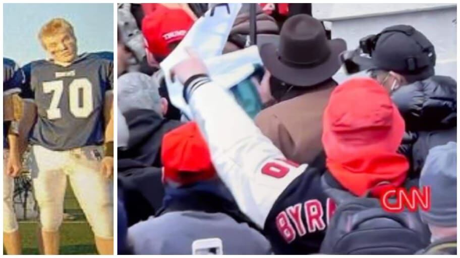 Brian Gunderson, who was spotted wearing his varsity jacket at the Jan. 6 riot at the U.S. Capitol.