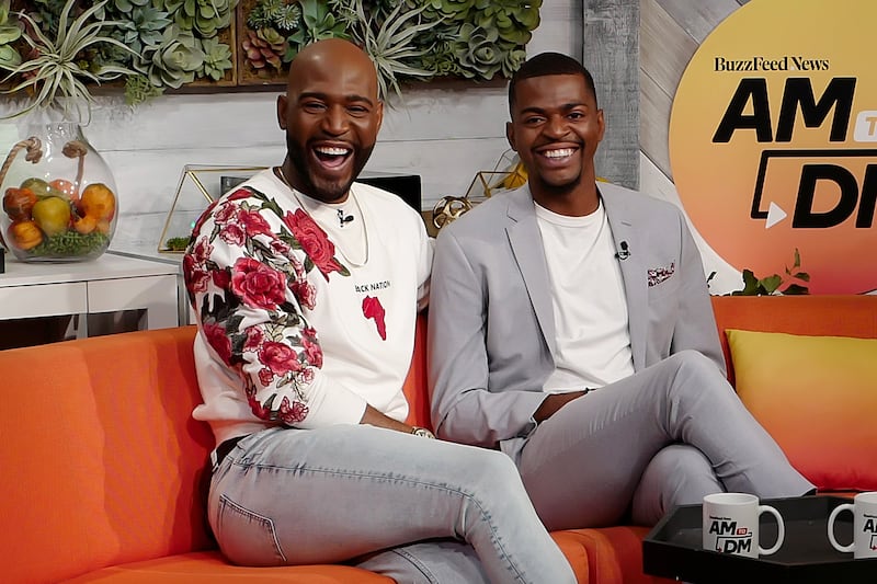 Karamo Brown (L) and his son Jason Brown.