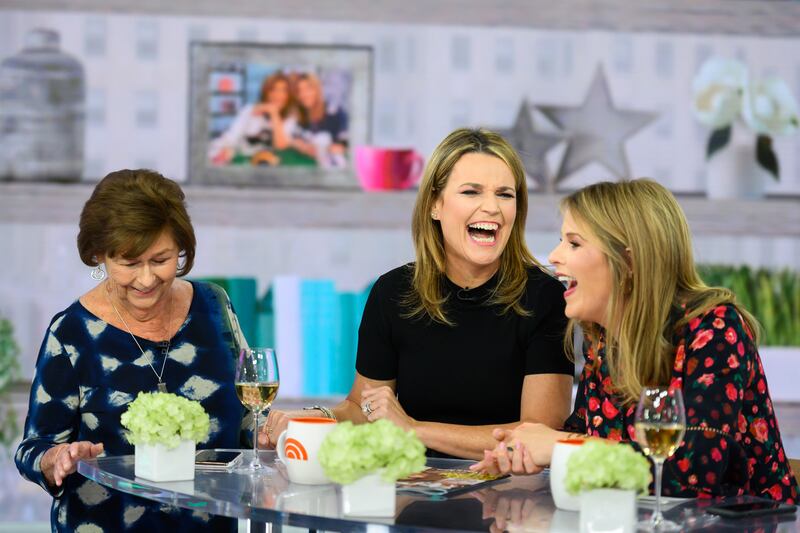 Savannah Guthrie and mom Nancy, Jenna Bush Hager on Wednesday, April 17, 2019