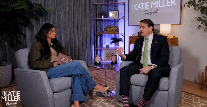 Katie Miller interviews Todd Blanche on her podcast.