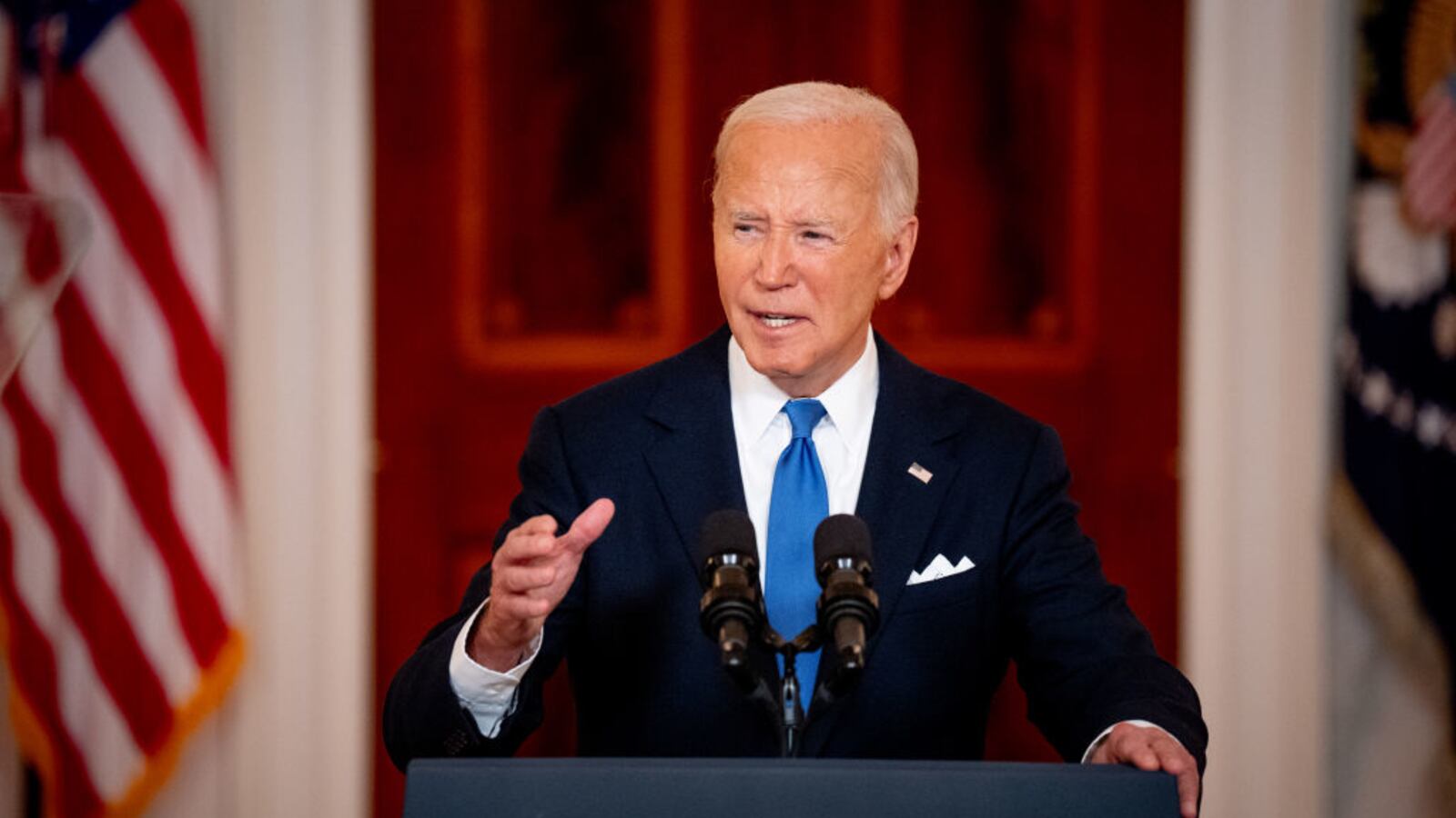 President Biden speaking at the White House.