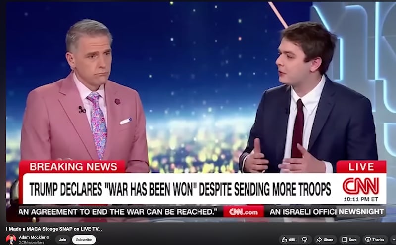Scott Jennings and Adam Mockler on CNN in March.