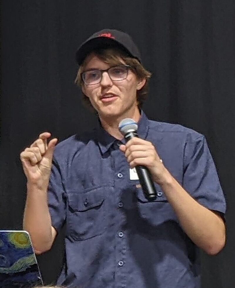 Luke Farritor, 23, dropped out of the University of Nebraska after he was offered a job working in Silicon Valley.