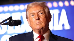 U.S. President Donald Trump delivers remarks during an event