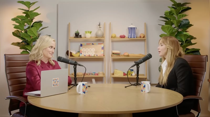 Jennifer Lawrence on Amy Poehler's podcast "Good Hang"