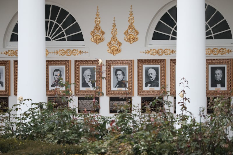 Trump white house presidential walk of fame