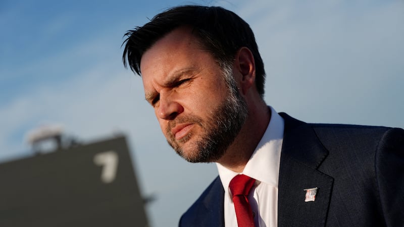 U.S. Vice President JD Vance before boarding Air Force Two, after the U.S. and Iran held high-level talks at the Lake Lucerne Summit, at Emmen Military Air Base, Emmen, Switzerland, June 22, 2026. REUTERS/Nathan Howard/Pool