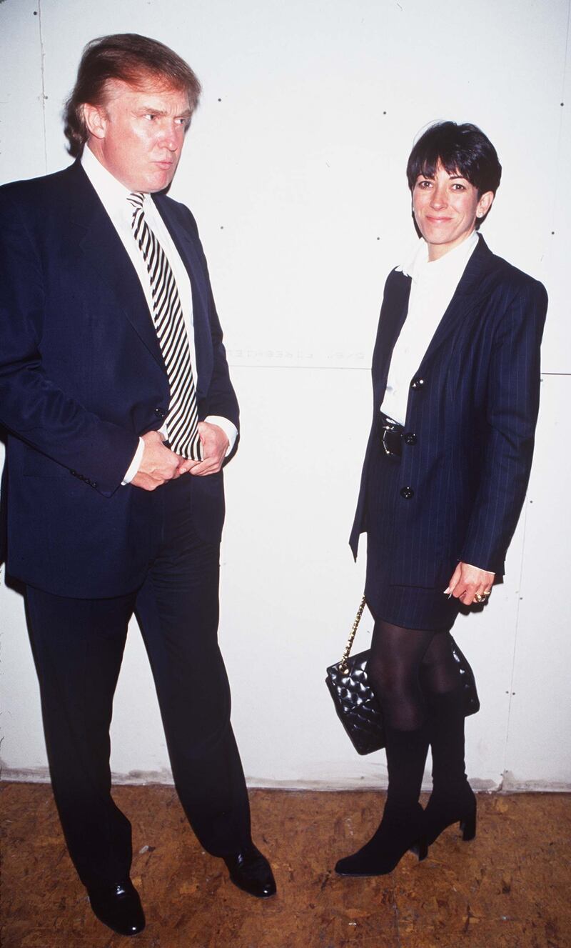 Donald Trump and Ghislaine Maxwell photographed in 1997.