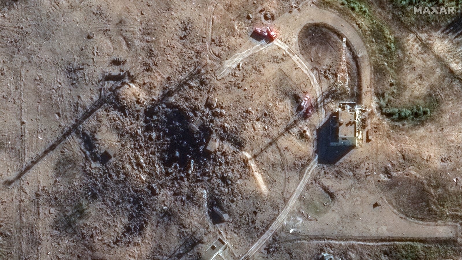 Satellite images show the aftermath of a failed test of Putin’s new ‘Satan II’ missile, experts say.