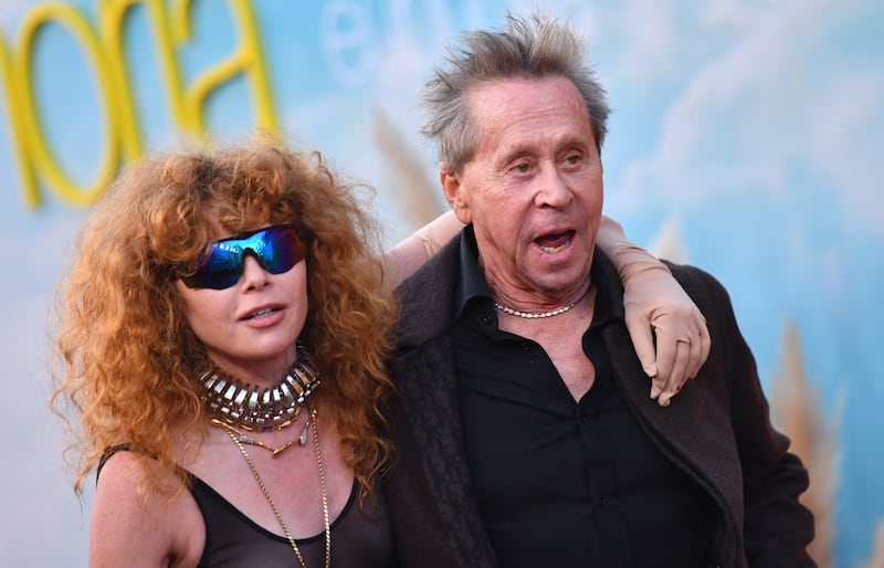 Actress Natasha Lyonne and producer Brian Grazer attend HBO's "Euphoria" season 3 premiere at the TCL Chinese theatre in Hollywood, California on April 7, 2026.