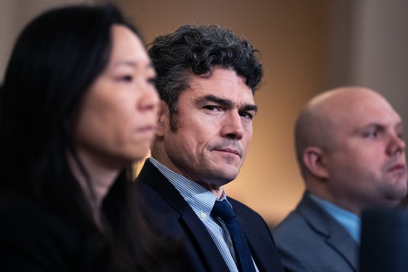 Joe Kent, an aide to Tulsi Gabbard, director of National Intelligence, attends the House Select Intelligence Committee hearing titled "Worldwide Threats Assessment," in Longworth building on Wednesday, March 26, 2025