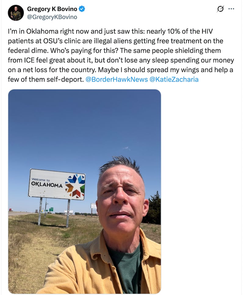 Greg Bovino in Oklahoma
