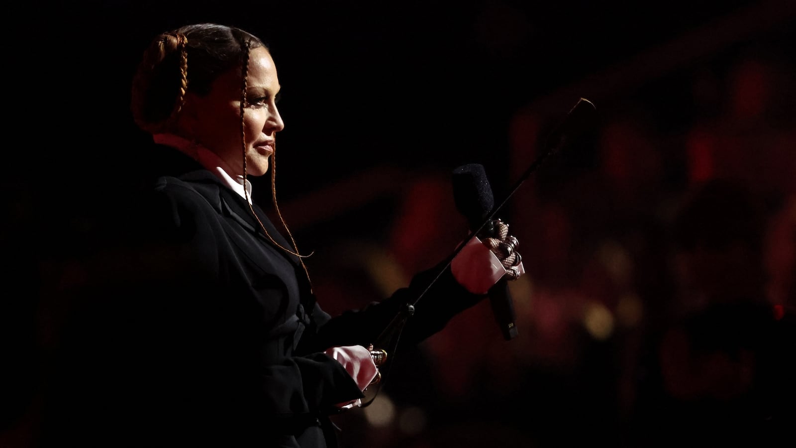 Madonna at the 65th Annual Grammy Awards in Los Angeles, California, Feb. 5, 2023.