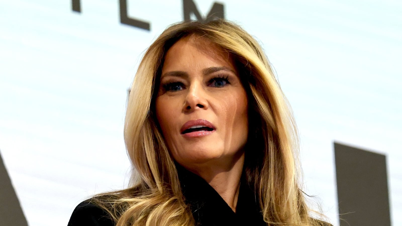 First Lady Melania Trump Rings NYSE Opening Bell To Celebrate Upcoming Film "Melania" at New York Stock Exchange on January 28, 2026 in New York City.